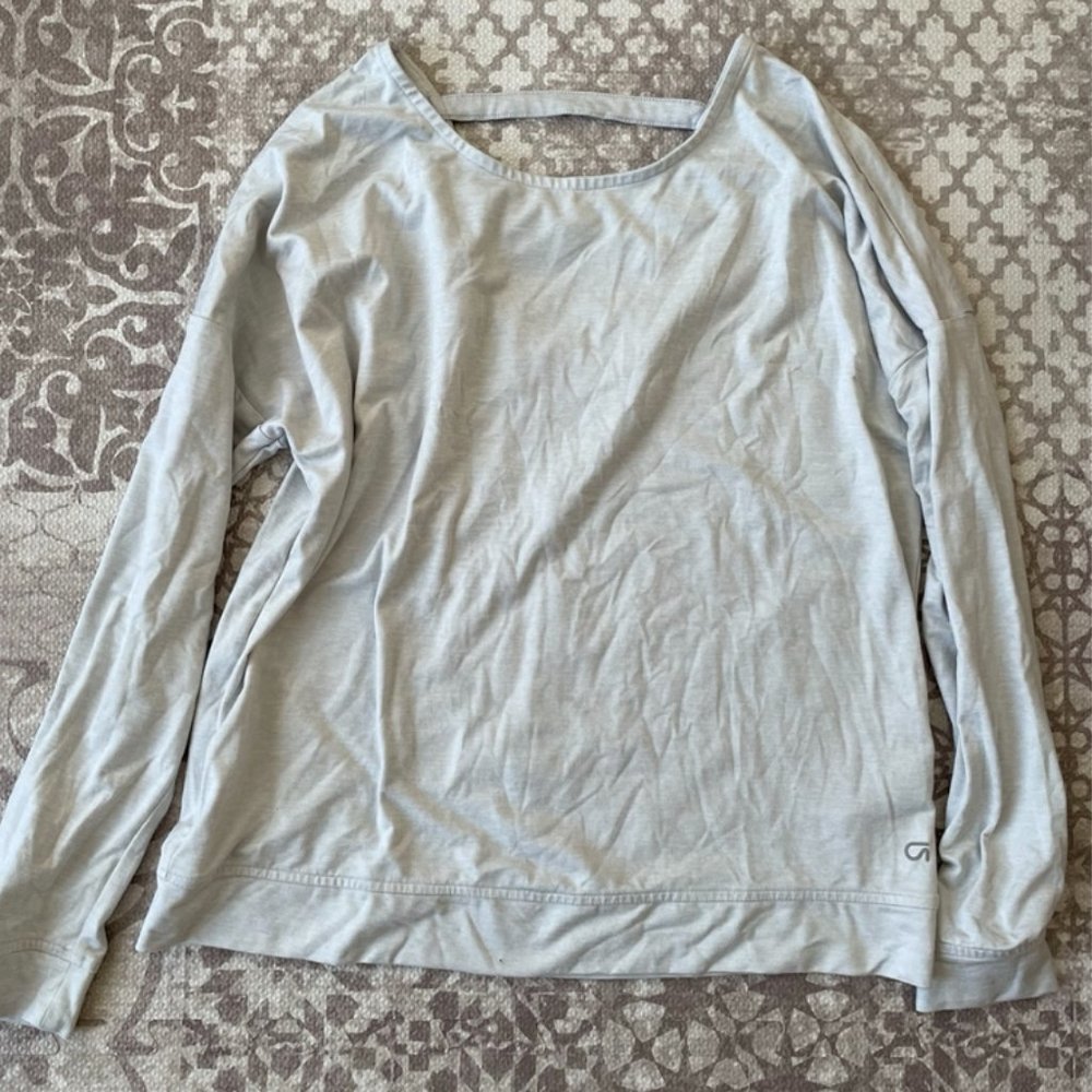 Light Blue Brushed Tech Fit GapFit Shirt in Small